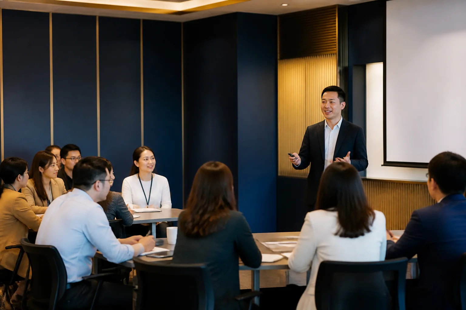 企業培訓情境示意